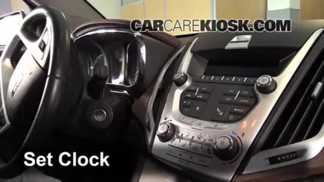 2011 GMC Terrain SLT 2.4L 4 Cyl. Reloj Fijar hora de reloj